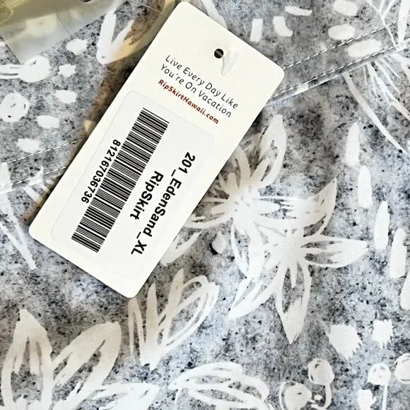 NWT RipSkirt Hawaii Wrap Skirt Eden Sand Gray Floral Length 2 Women's XL - Picture 5 of 9